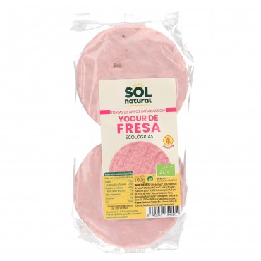 S.NATURAL GALETTE RIS YAOURT FRAISE 100G