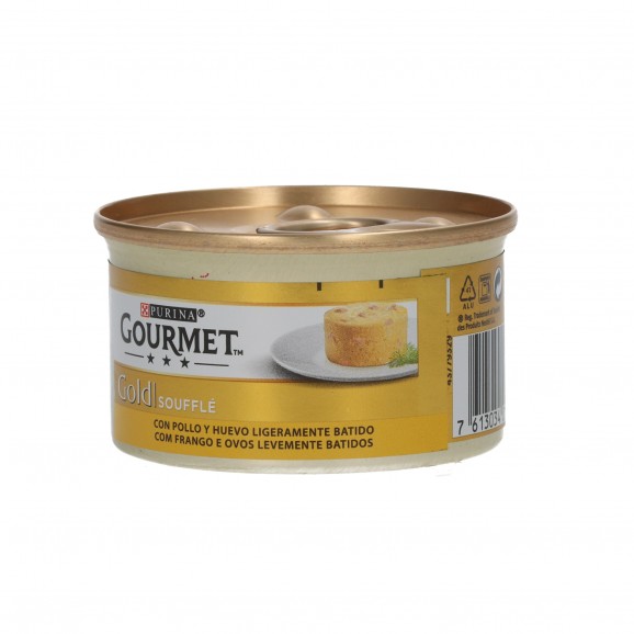 Comida para gato de pollo y zanahoria, 85 g. Gourmet Gold