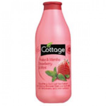 Gel de bany de maduixa i menta, 750 ml. Cottage