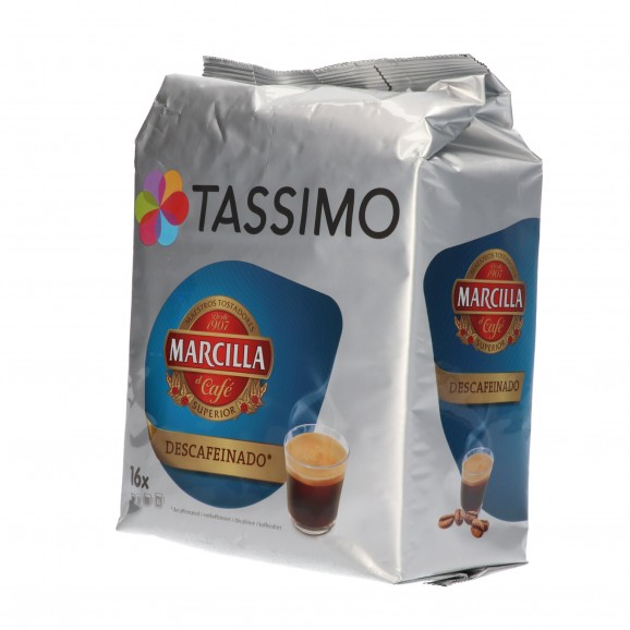 Cafè Marcilla Espresso descafeïnat, 16 unitats. Tassimo