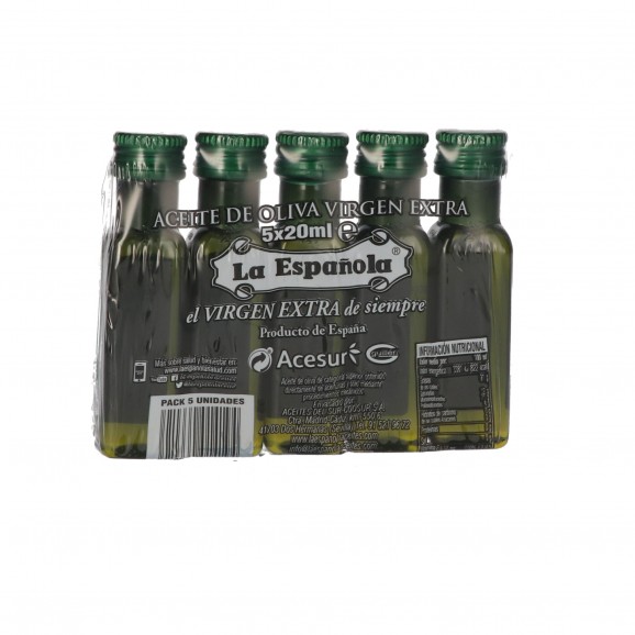 Oli d'oliva verge extra, 5 unitats de 20 ml. La Española