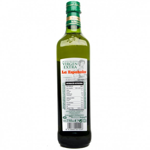 Oli d'oliva verge extra, 75 cl. La Española
