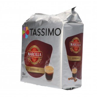 Café descafeinado en cápsulas Marcilla Tassimo 16 unidades de 7,4