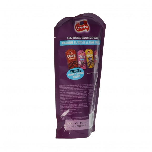 Minifouets en sachet, 50 g. Campofrío