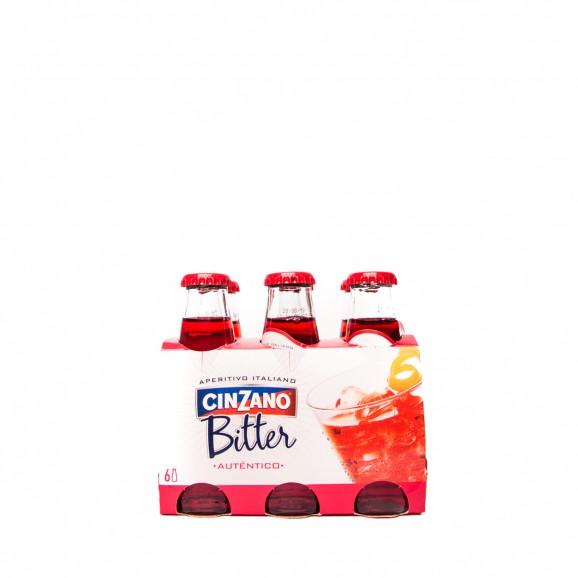 CINZANO BITTER ALCOHOL 10CL X6
