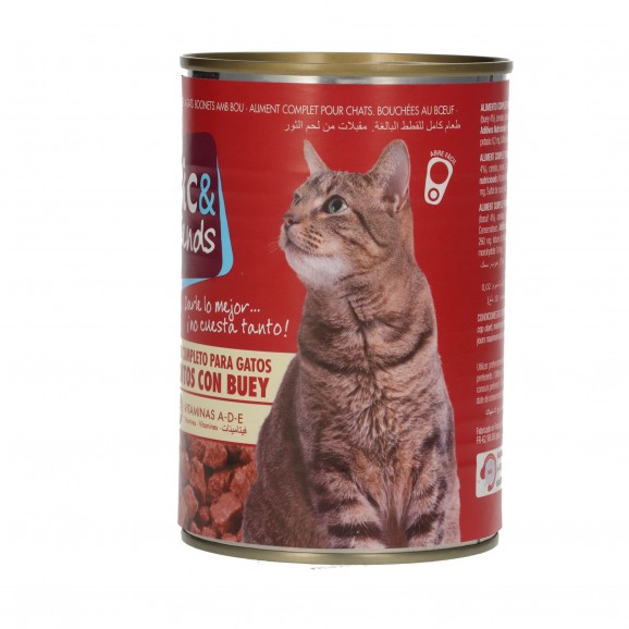 Aliment pour chat au b?uf, 415 g. Mic & Friends