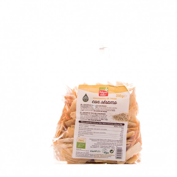 Minibiscuits de blé salés au sésame, 250 g. Finestra Cielo
