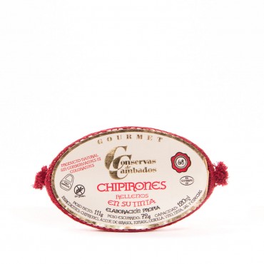 Petits calamars à l'encre, 6/8 pièces 72 g. Conservas de Cambados