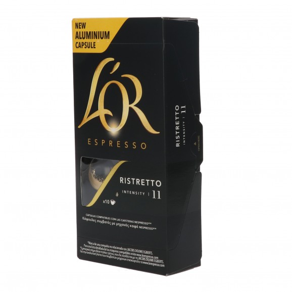Cafè Espresso Ristretto intensitat 11, 10 unitats. L'Or