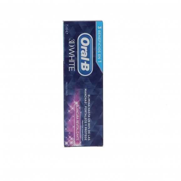 Pasta de dientes revitalizante 3D White, 75 ml. Oral-B