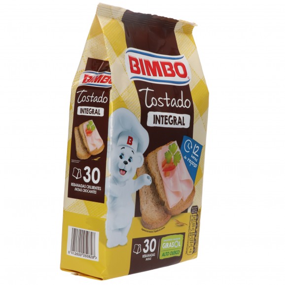 Biscottes complètes BIO, 270 g. Bimbo