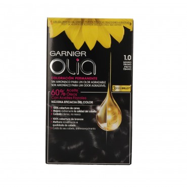 Coloració de cabell Olia 1.0 negre banús, 1 unitat. Garnier