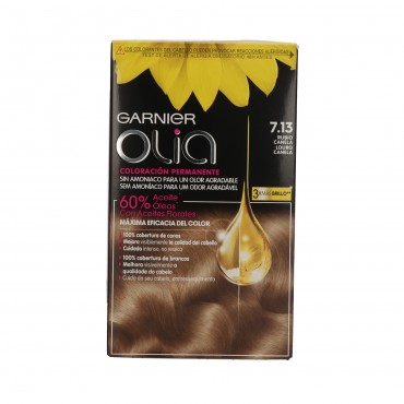 Coloració de cabell Olia 7.13 ros canyella, 1 unitat. Garnier