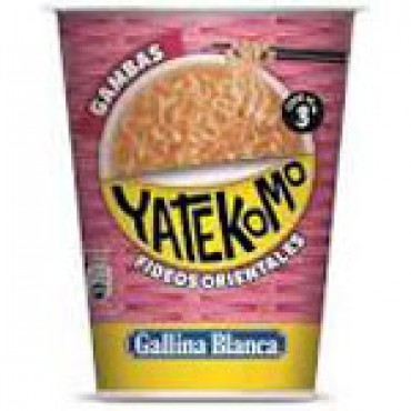 Sopa instantánea Yatekomo de gambas, 60 g. Gallina Blanca