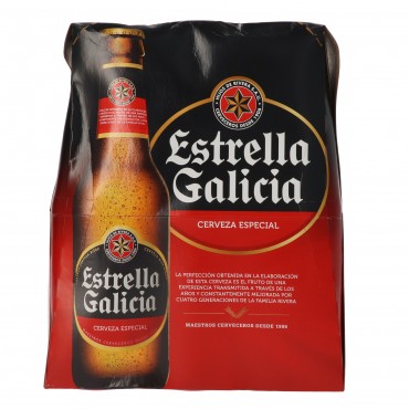 Bière, 6 unités de 33 cl. Estrella Galicia