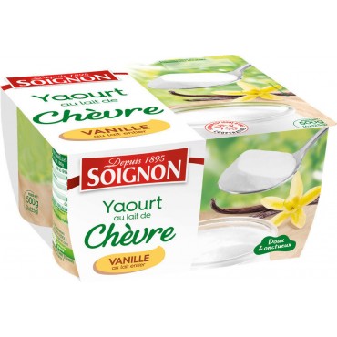 SOIGNON YRT CHEVRE VANILLE 125G X 4U.
