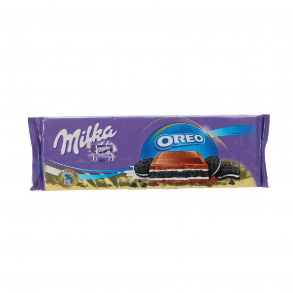 Chocolate con leche relleno de galleta Oreo, 300 g. Milka