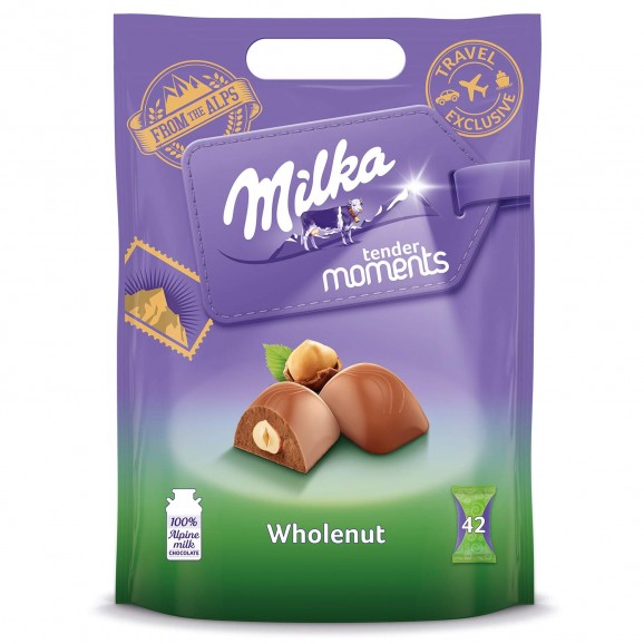 Minichocolatinas con avellanas Moments, 405 g. Milka