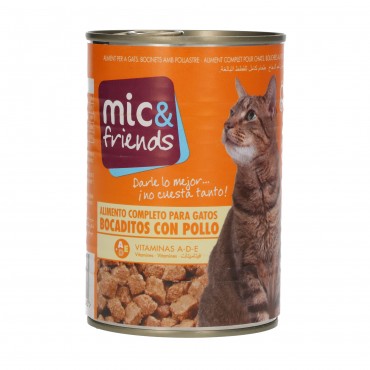 MIC&FRIENDS GATO POLLO 415G