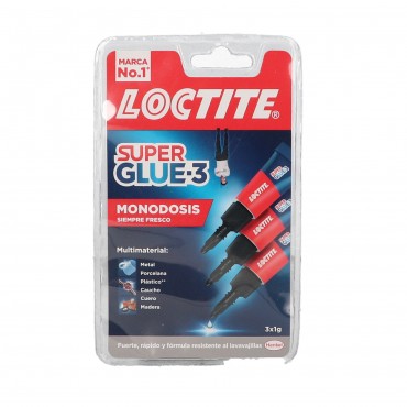 Super glue-3 en doses uniques, 3 unités 1 g. Loctite