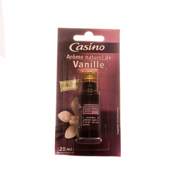 Arôme naturel de vanille, 20 ml. Casino