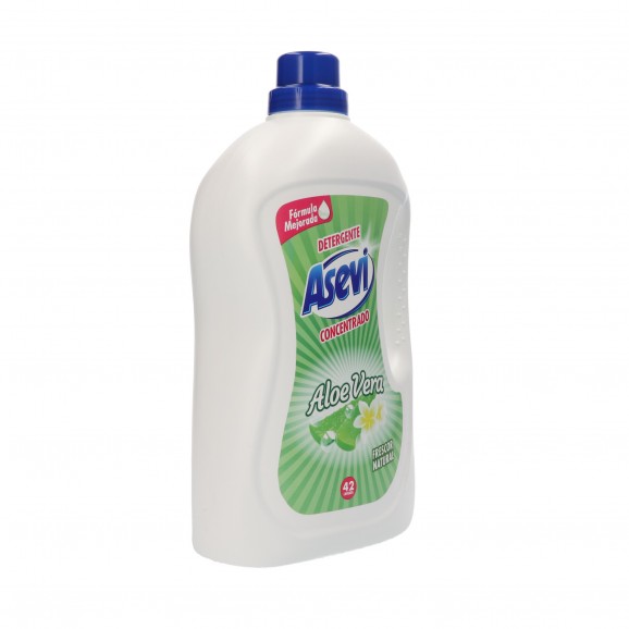 Detergente líquido de aloe 42 lavados, 2,856 ml. Asevi