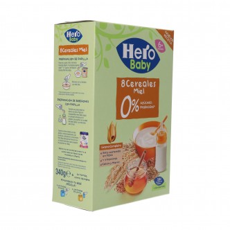 Comprar Hero Baby Pedialac Papilla 8 Cereales, 340 g