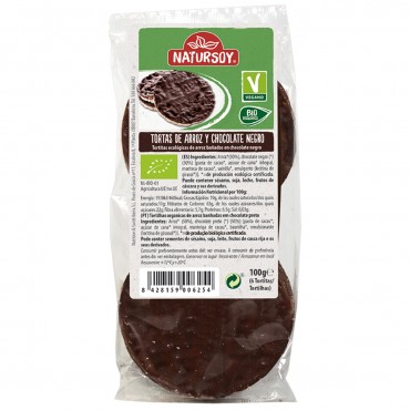 NATURSOY TORTAS ARROZ CHOCO NEGRO 100G