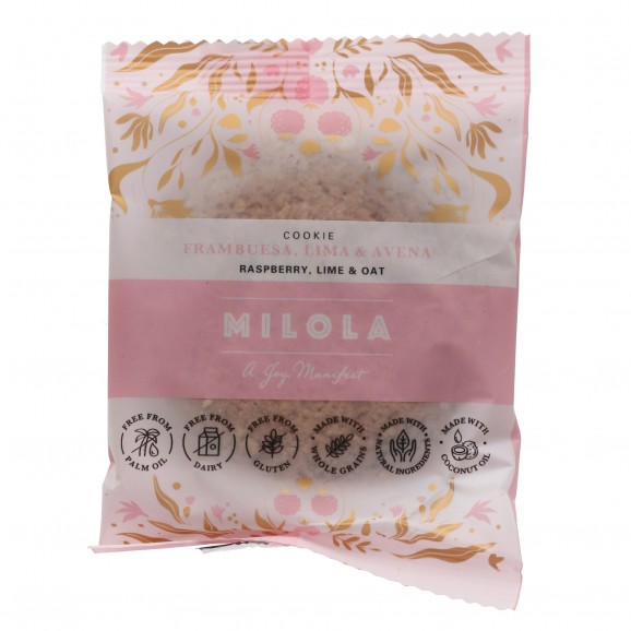 MILOLA COOKIE FRAMBUESA LIMA 50G