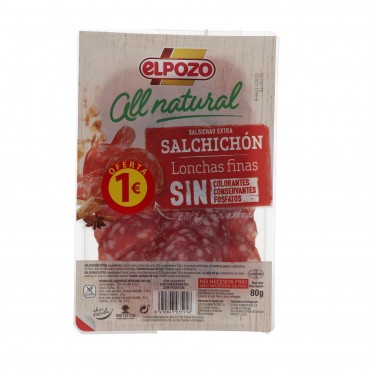 Salchichón, 70 g. El Pozo