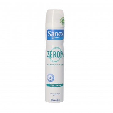 Spray déodorant Zero % Extra Control, 200 ml. Sanex