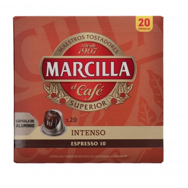 MARCILLA ESPRESSO INTENSO INT.10 20U.