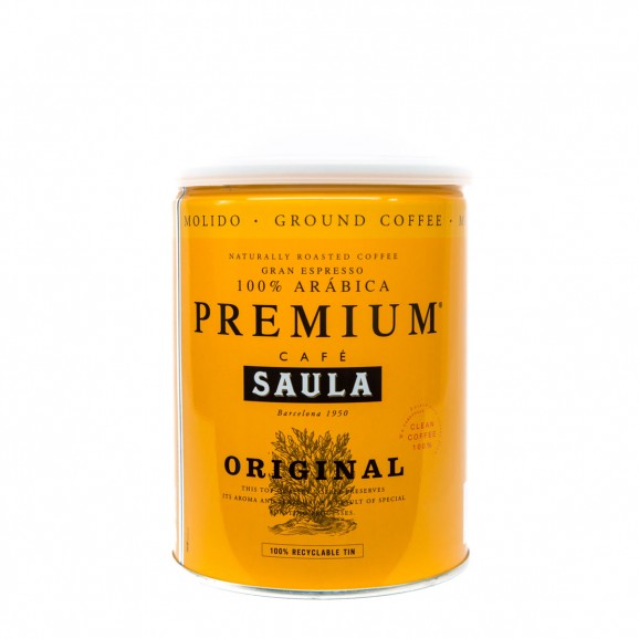 Café naturel moulu Premium, 250 g. Saula