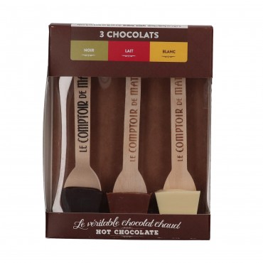 C.M COFFRET CUILLERES 3 CHOCOS