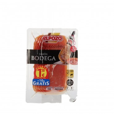 Jamón de bodega, 100 g. El Pozo