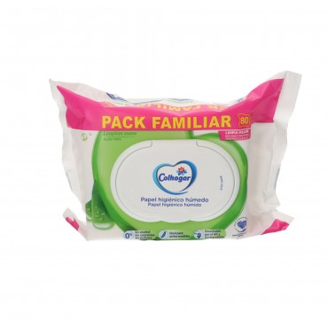 Paper higiènic humit amb aloe vera, 80 unitats. Colhogar