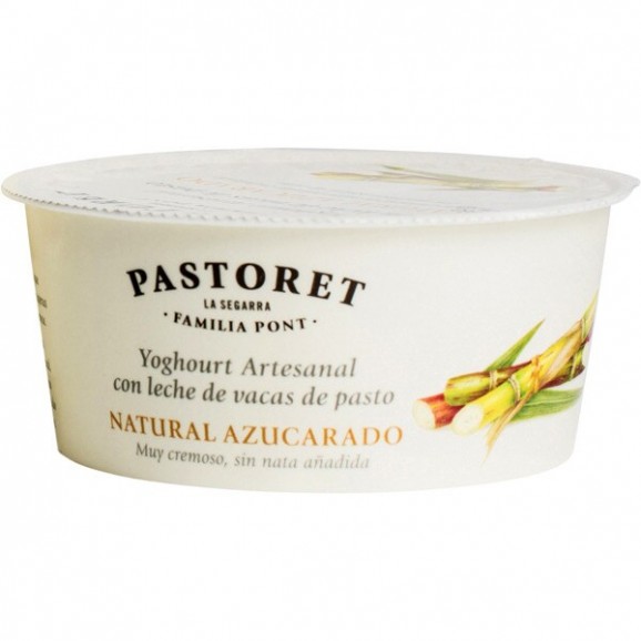 Iogurt artesà natural ensucrat, 125 g. Pastoret