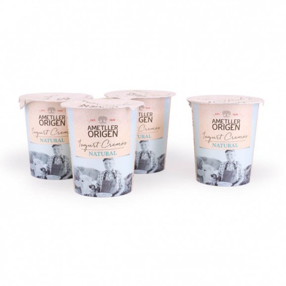 Iogurt cremós natural, 4 unitats de 125 g. Ametller