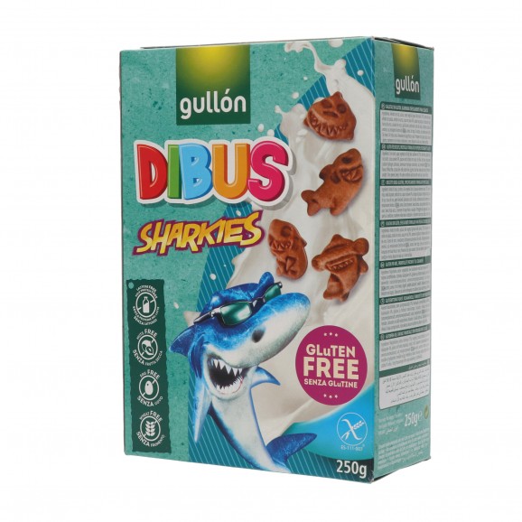 Galetes Dibus Sharkies sense gluten, 250 g. Gullon