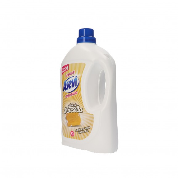 Detergente líquido jabón de Marsella, 2,4 l. Asevi