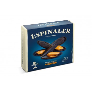 Musclos en escabetx, 20/30 peces 70 g. Espinaler