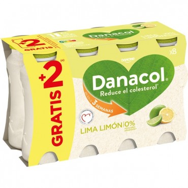 DANONE DANACOL LIMA LIMON 100G X 8U.
