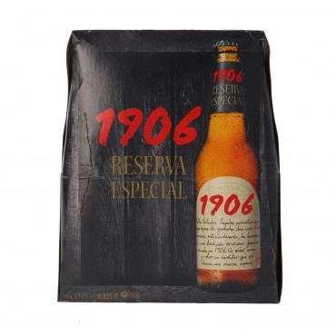 Bière 1906, 6 unités de 33 cl. Estrella Galicia