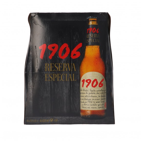 Cerveza 1906, 6 unidades de 33 cl. Estrella Galicia