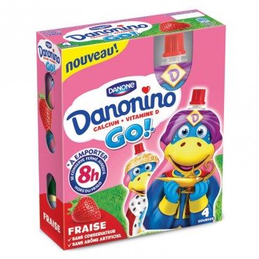 DANONINO GO - STRAWBERRU  4X70G