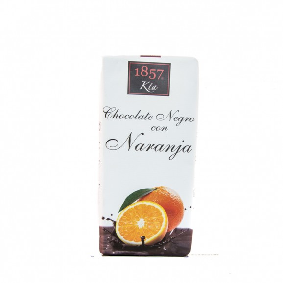 Chocolate negro con naranja, 125 g. 1857