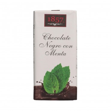 Chocolat noir à la menthe, 125 g. 1857