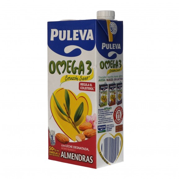 Leche con omega-3 y almendras, 1 l. Puleva