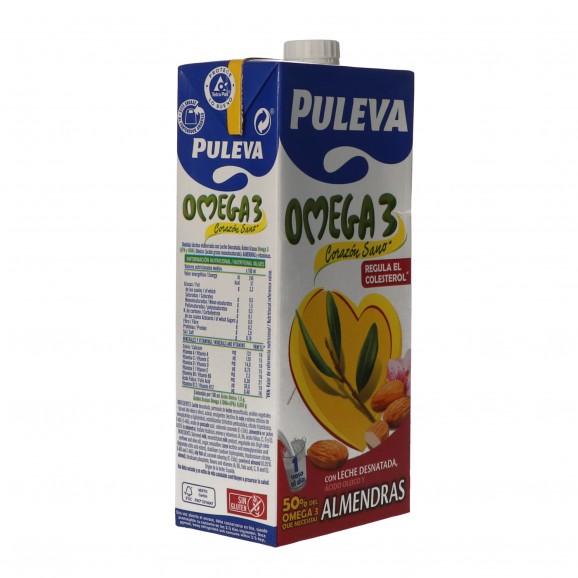 Leche con omega-3 y almendras, 1 l. Puleva