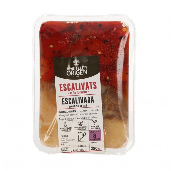 Escalivada(légumes méditerranéens rôtis), 250 g. Ametller